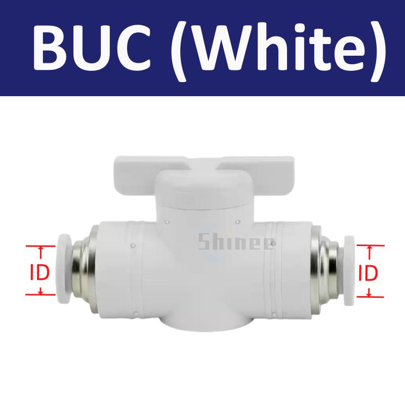 BUC BUL BUM BTC 4mm 6mm 8 10 12mm Pneumatic Push In Quick Joint Connector Hand Valve To Turn Switch Manual Ball Current-limiting