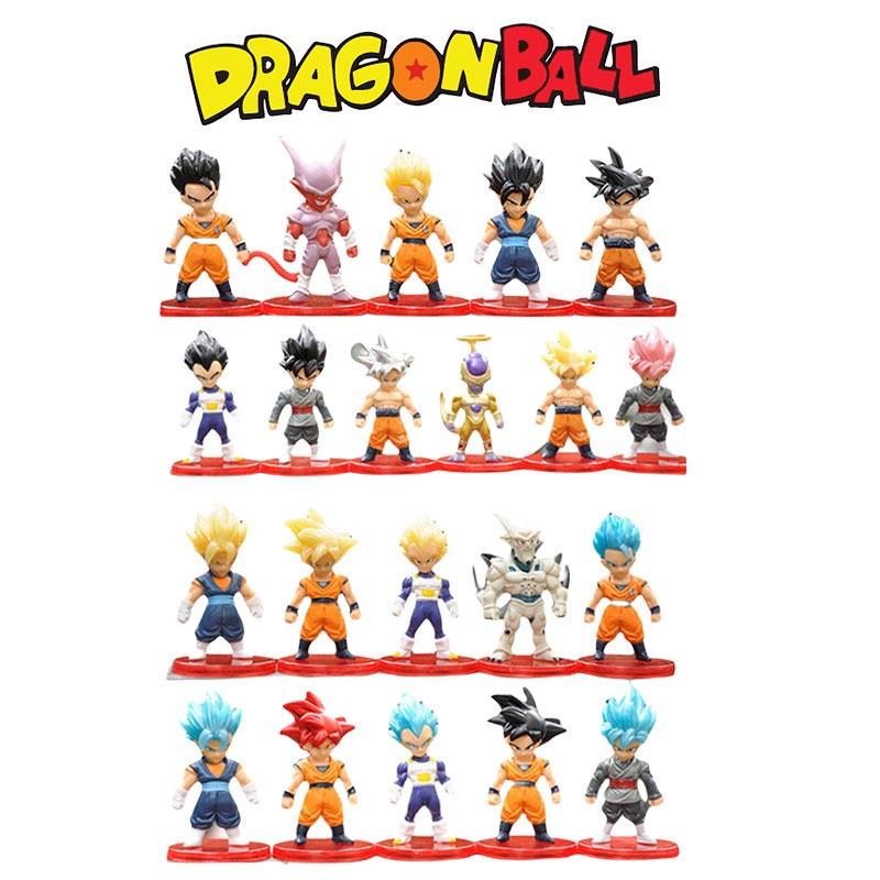 Dragon Ball Son Goku Figure Model Toy 7-7.5cm Plastic Collectible
