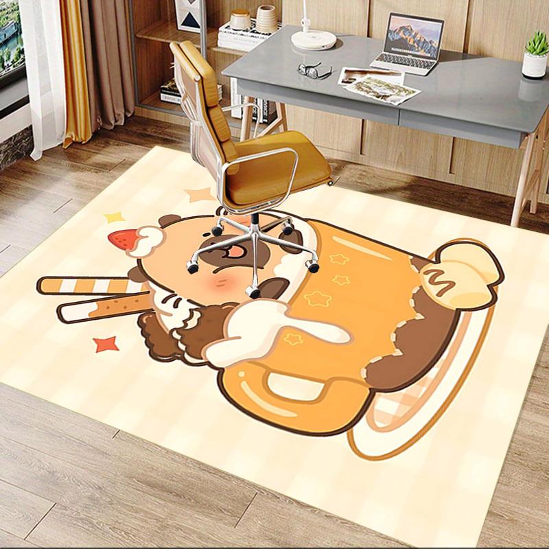 1PC Cupcake Dessert Extra Large Non-Slip Floor Carpet, Office, Family, Bedroom, Studio - Large Area Rug Indoor Rugs, Vibrant Colors-W223