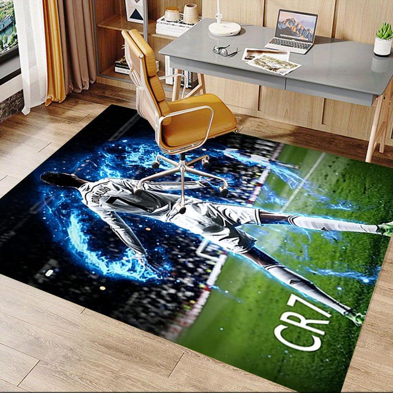 Elektrischer Cr7 Jubiläums Teppich für Spielzimmer Schlafzimmer Wohnzimmer Sofa Heimdeko Kinder Spielbereich Teppich Rutschfeste Bodenmatte