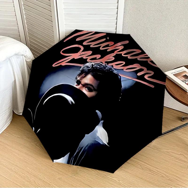 1pc Michael JacksonKing of PopMoonwalker Automatic Folding Umbrella, Portable Collapsible Design, Casual Outdoor Accessory L1127111