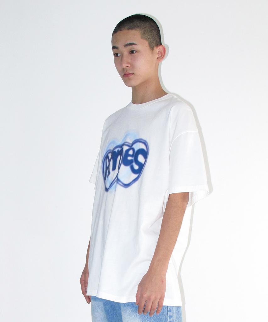 AMES-WORLDWIDE Heart Spray Tee White