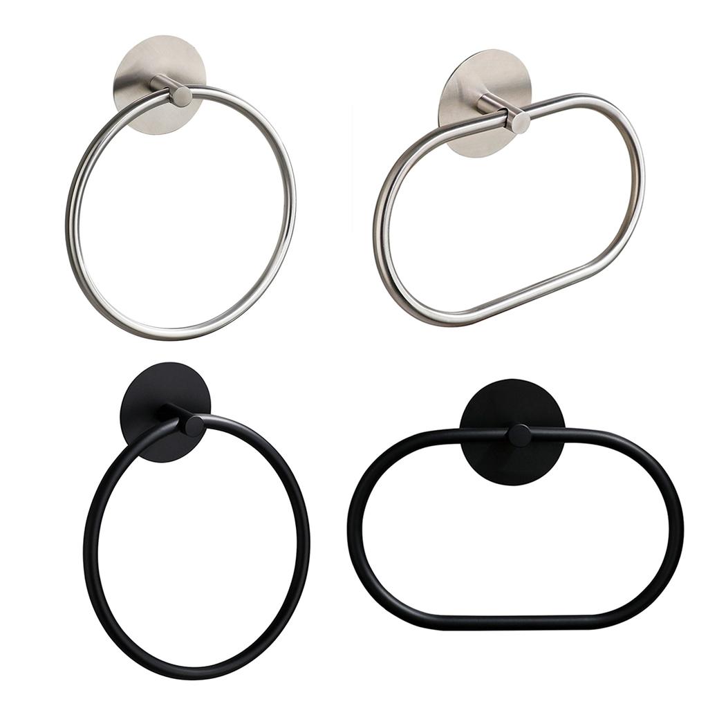 Bathroom Towel Rings Bar Stainless Steel Hand Towel Rack Rail Toilet Paper Holder Wall Mounted Hanger Bathroom Accessory