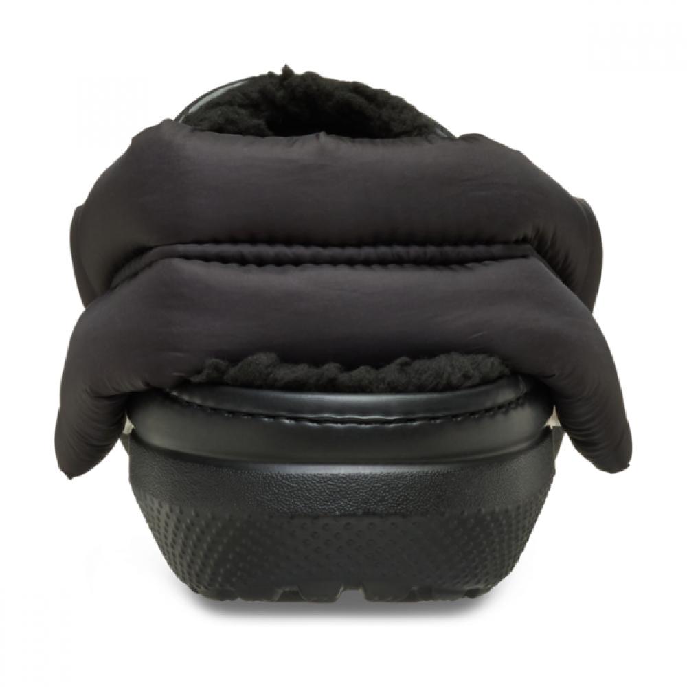 Crocs Classic Puff Strap Lined Clogs Black 211979 001
