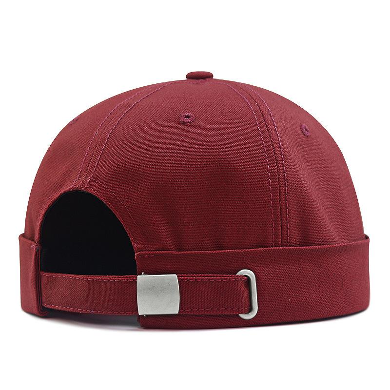 Cotton Vintage Beret Hat Big Size Brimless Beanie Hip Hop Cap for Men Women 56-60cm 61-68cm