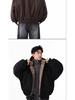 Trendy Reversible Men's Faux Rabbit Fur Cotton Jacket - Warm Hooded Winter Coat