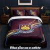 Set Biancheria da Letto West Ham United Football Design 1 Copripiumino + 2 Federe Morbido Traspirante Biancheria da Letto per la Casa