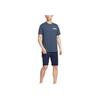 Nike Fashion Versatile Letter Round Neck Short Sleeve T-Shirt Men Tops Lightning-Blue HJ3457-437
