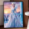Disney Diamond Art Painting Kit  Elsa Sparkling Ice Queen Craft, Home Wall Decor, Handmade Gift