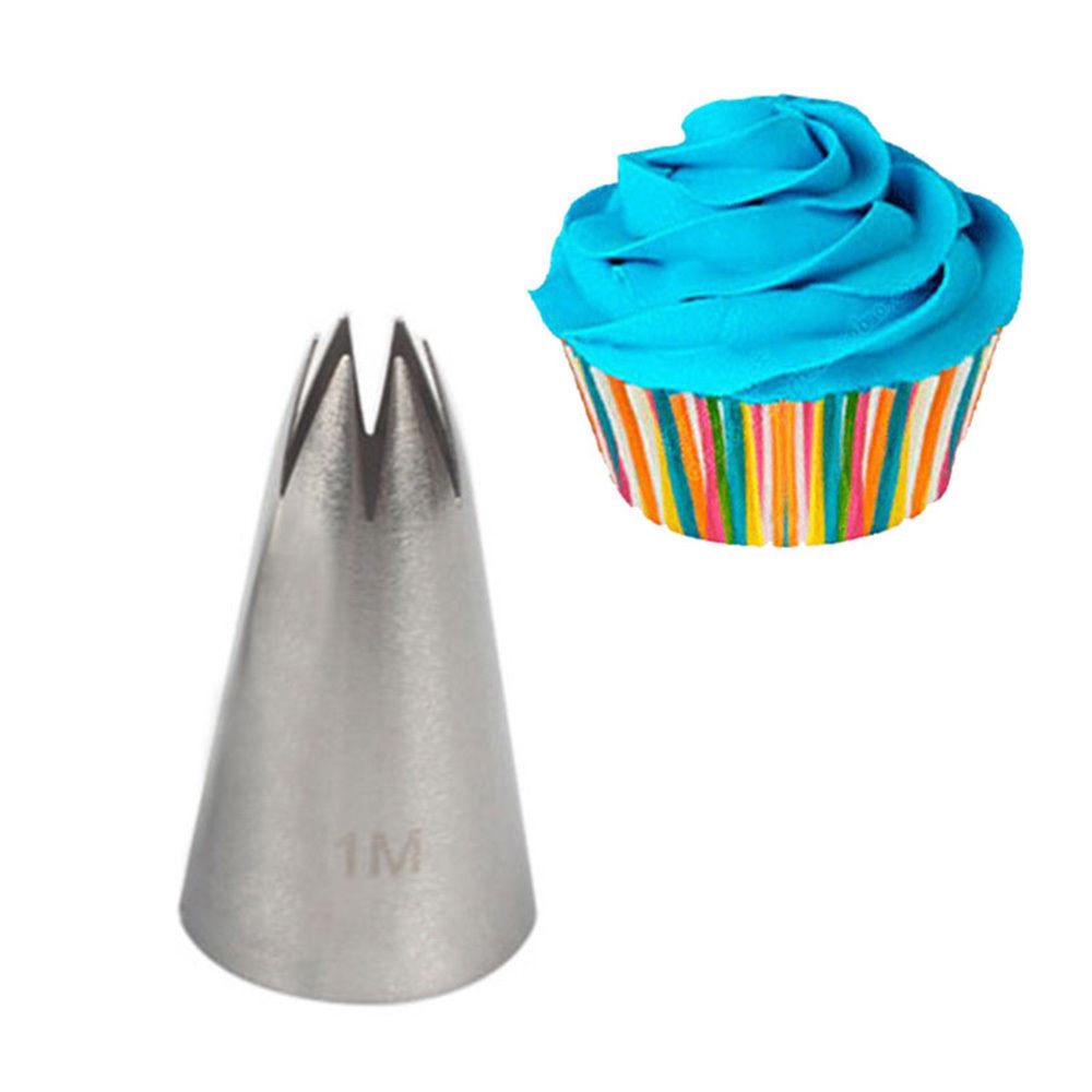 Cupcake Pastry Tips Stainless Steel Cake Decorating Icing Piping Nozzles Baking Mold Ice Cream Tool