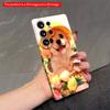 2DFlat Samsung Phone Case Golden Puppy In Yellow Hat Among Flowers Applicable To Galaxy S23 S24 S25ULTRA S26 A12 A14 A15 A16 A54 A55