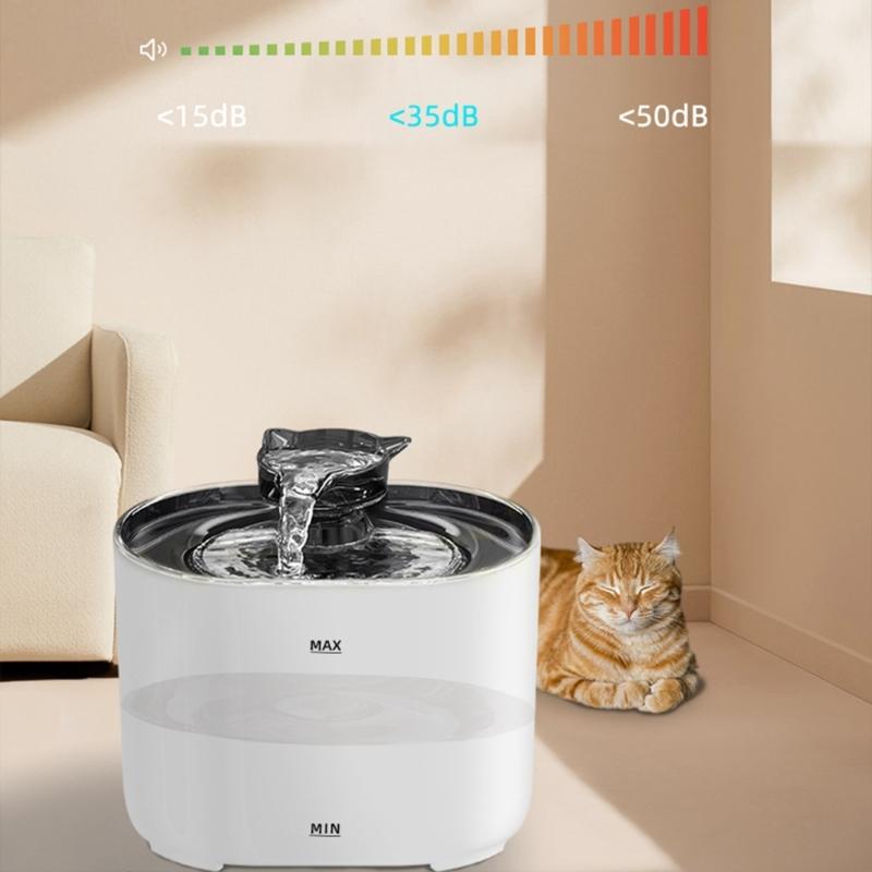 Cats Water Fountains Automatic Dogs Pet Drinking Mute Water Dispenser Large Capacity Quiet Automatic Fountains