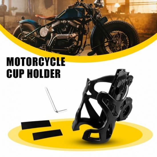 Motorcycle Adjustable Handlebar Cup Holder Mount Drink Water Bottle for ATV Bike