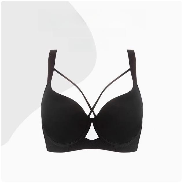 Traceless Bra Women's Plus-size Underwear Anti-sagging Lactation Gathering Bra Sexy Thin Bra Push Up Bra