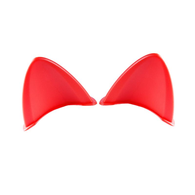 2pcs Universal Helmet Cat Ears Decoration Moto Electric Car Driving Styling Cute Cat Ears Stickers Decor Helmet Accessories