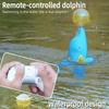 OBEST Remote Control Diving Dolphin Radio Controlled Dolphin Toy Wireless Control Submarine Speed Boat Radio Controlled Ship Boat High Speed Radio