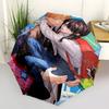 1pc Outdoor Umbrella with Cute Anime Characters, Automatic Opening, Portable Tri-Fold Design, 8-Rib Iron Frame, Perfect for Fans, Travel, Daily Use, I