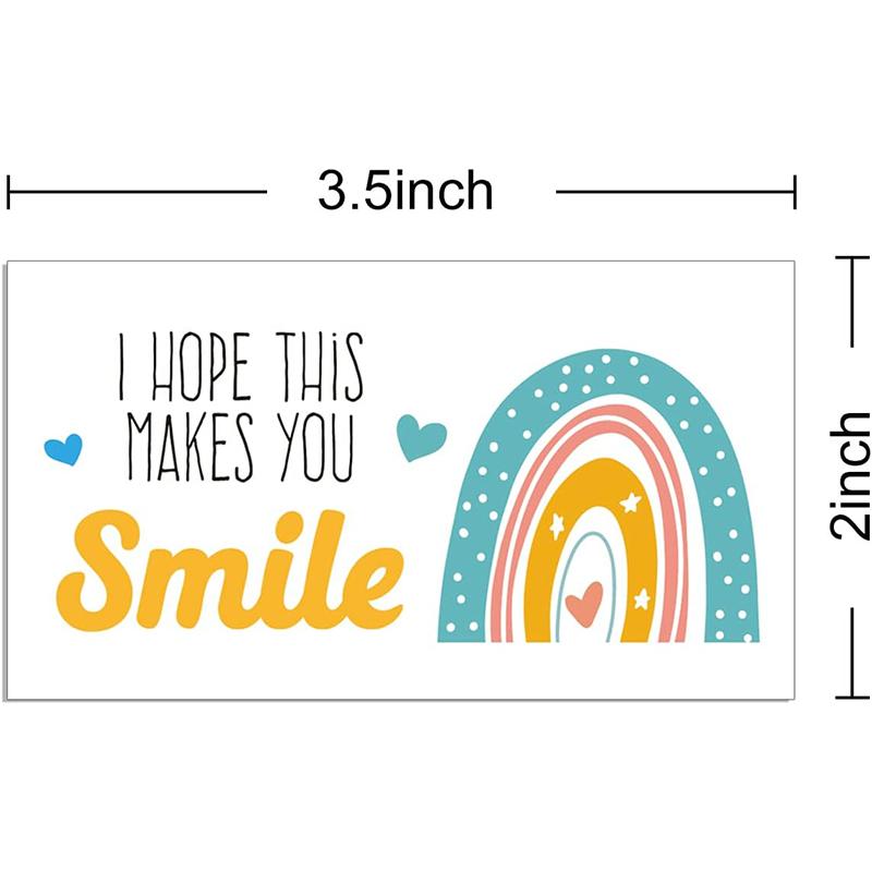 50pcs I Hope This Makes You Thank You Card Shopping Purchase Greeting Cards for Small Business Owners Package Inserts