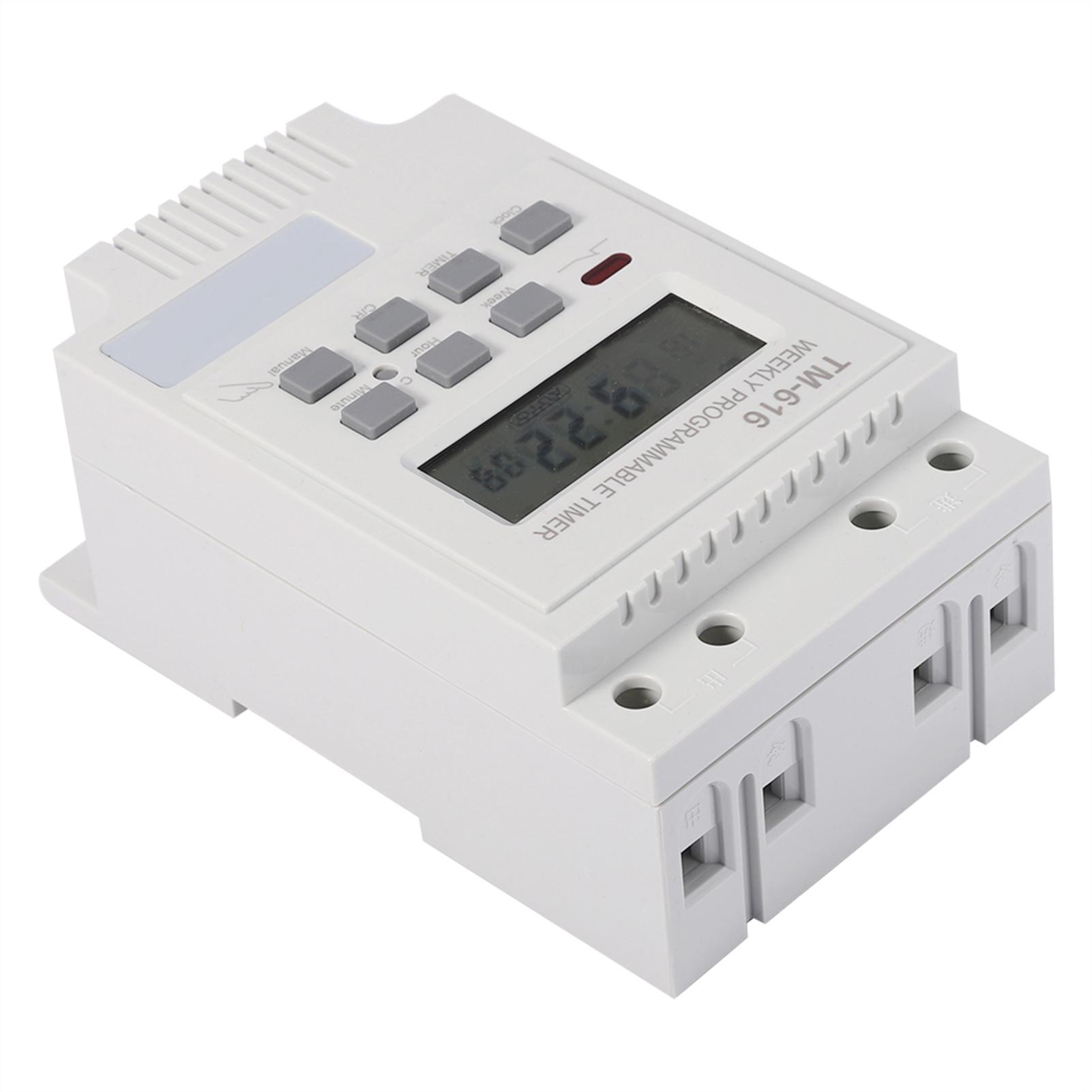 

12V Digital Electric Durable Programmable Smart Control Switch Timer(White) белый
