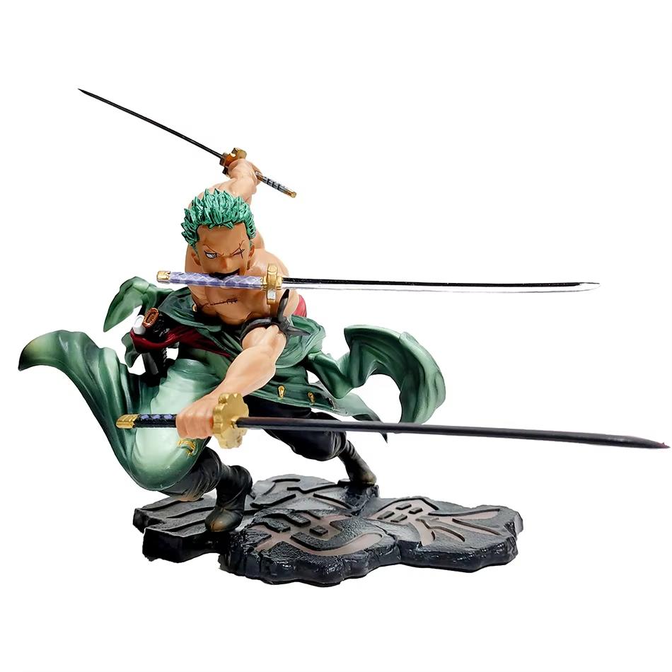 One Piece 10cm Anime Figure GK Roronoa Zoro Three-blade Sa-maximum Manga Anime Statue Action Figure Collection Model Kid Toy
