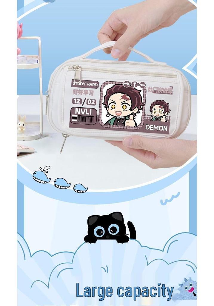Demon Slayer Mitsuri Kanroji Large Capacity Pencil Case for Students