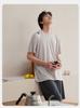 Xuan Liang [7A Antibacterial] Lyocell Sleepwear Men's Summer Thin Cool Short Sleeve Shorts Large Home Furnishing Set