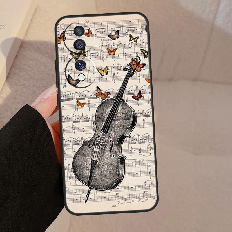 Sheet Music For Honor Magic V5 5 6 7 Pro Case For Honor X9a X9b X9c X8a X8b 50 70 90 200 400 Lite Cover