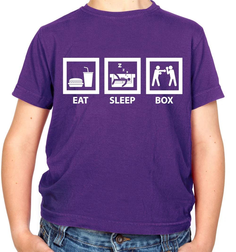 Eat Sleep Boxing - Kids T-Shirt - Box Boxer Love Ring Funny Fight Fan 100