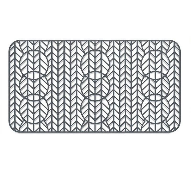 Silicone Kitchen Dishwashing 9 Holes Hollow Sink Pad Bottom Scratch-proof Multi-functional Non-slip Pad Universal