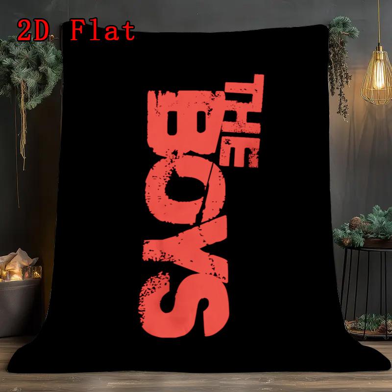 The Boys 2D Flat Pattern Flannel Blanket High Quality All Seasons Warmth and Comfort Perfect for Christmas Gifts.