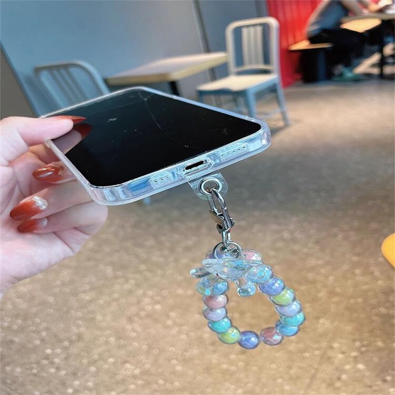 50Pcs Transparent Mobile Phone Lanyard Anti-lost Card Gasket Universal Phone Hanging Cord Patch Tether Pad