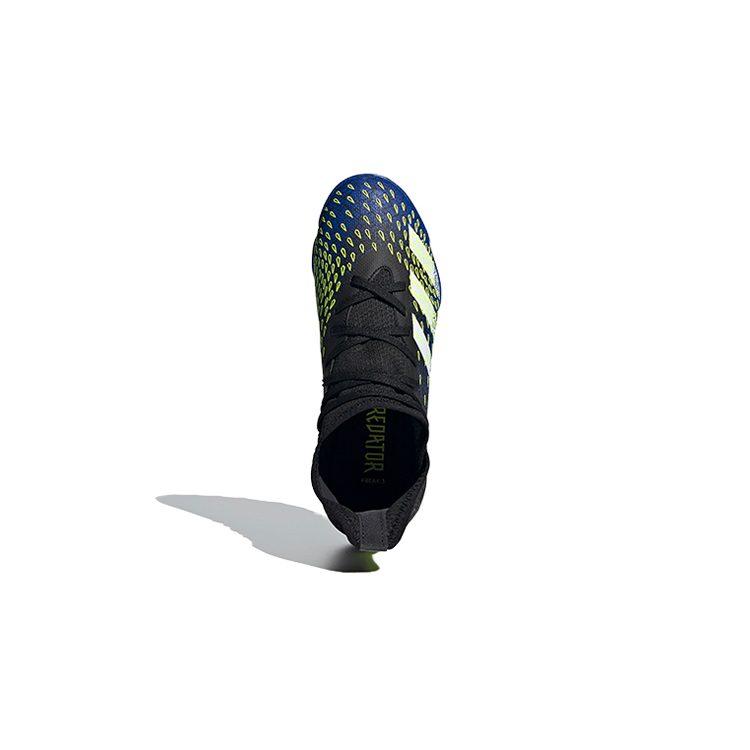 adidas PREDATOR Abrasion Resistant Breathable Mid Top Kids' Soccer Shoes Black Blue Kids' FY0624