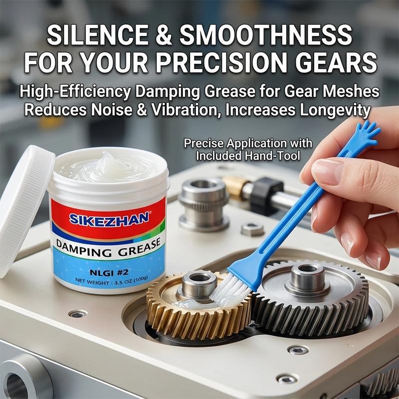100g Damping Grease NLGI #2 Synthetic Lubricant for Gear Silencing and Smooth Rotation SIKEZHAN Noise Reduction Oil