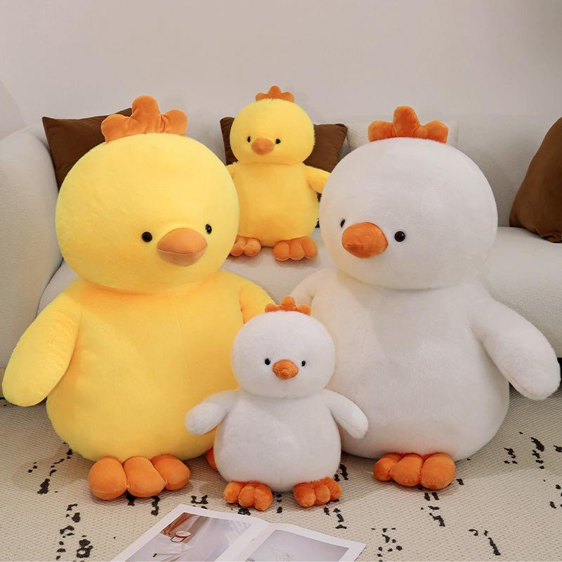 Cute Soft Yellow Chick Doll Plush Toy Little Cock Doll Children Soothing Rag Doll Birthday Gift