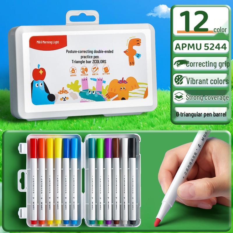 Acrylic Marker Set: Non-Toxic, Layerable, Washable, Non-Bleeding - 24 Colors for Kids