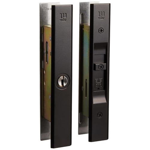 

West Genuine Dimple Cylinder Universal Replacement Sliding Door Lock, Set of 5 Keys, Bronze, 333-S2305-BT, 1 Set