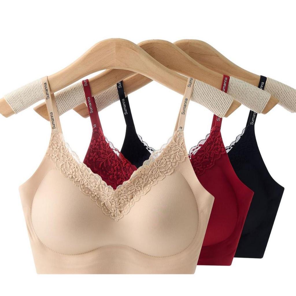 Seamless Soft Support Lifting Smooth Strap Bra with Fixed Cup