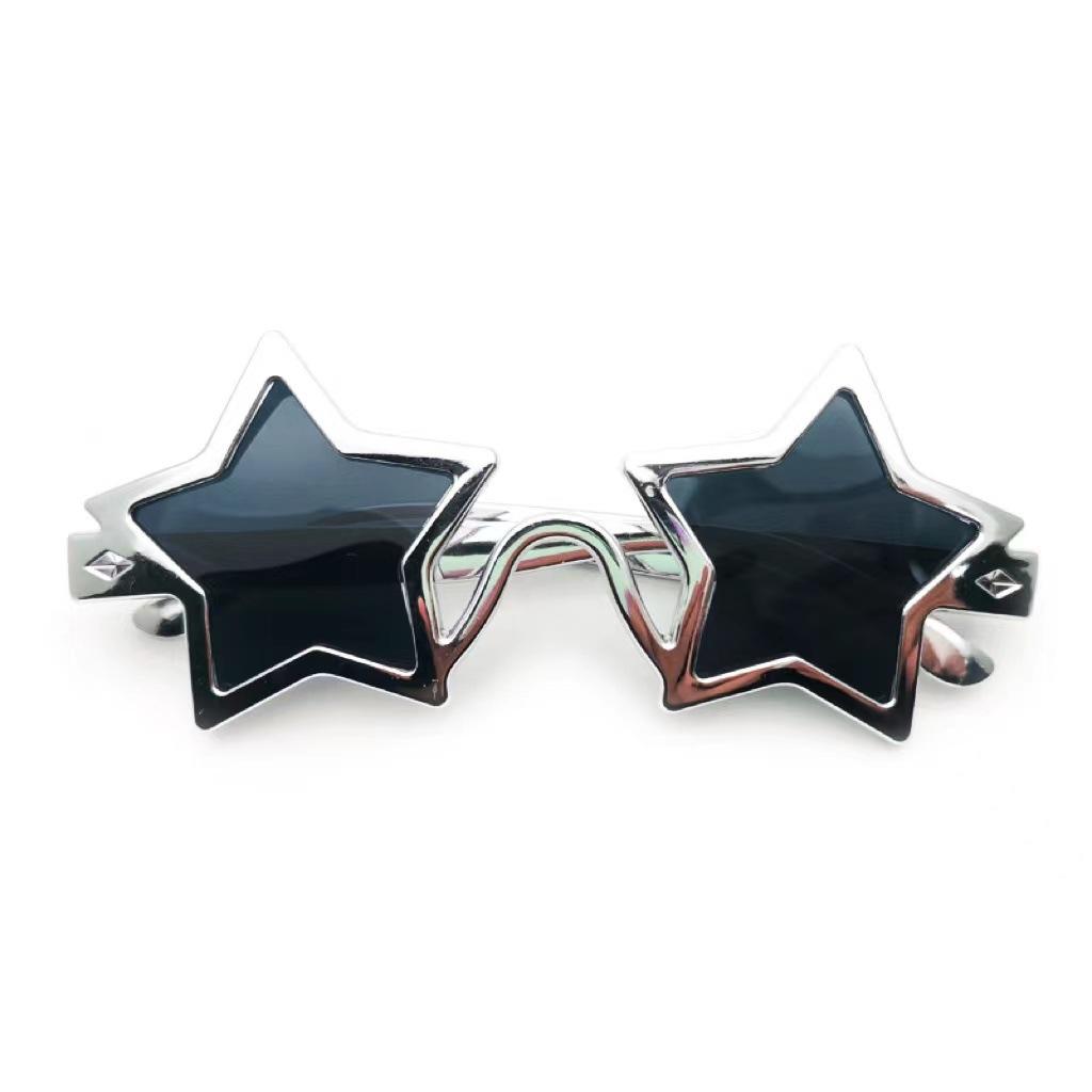 Creatieve Pentagram Decoratieve Brillen Goud Zilver Trend Bal Feest Foto Props