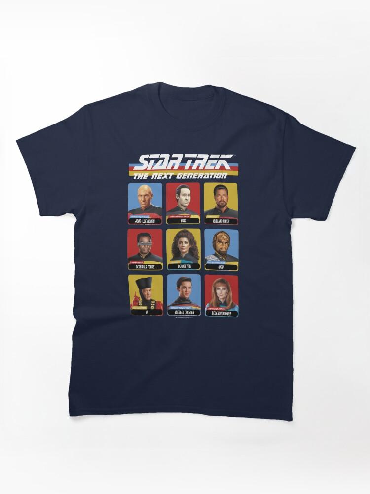 Star Trek The Next Generation Star Trek Next Generation Portrait Panel Poster Classic Unisex T-Shirt