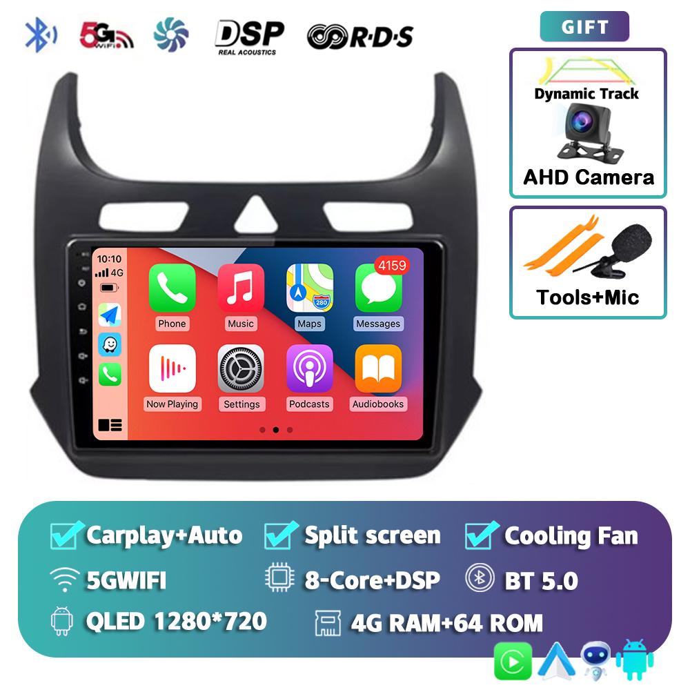 Android 14 Carplay Car Radio for Chevrolet Cobalt 2 2011-2018 Multimedia Video Player WIFI+4G GPS 2Din DVD Head Unit Stereo QLED