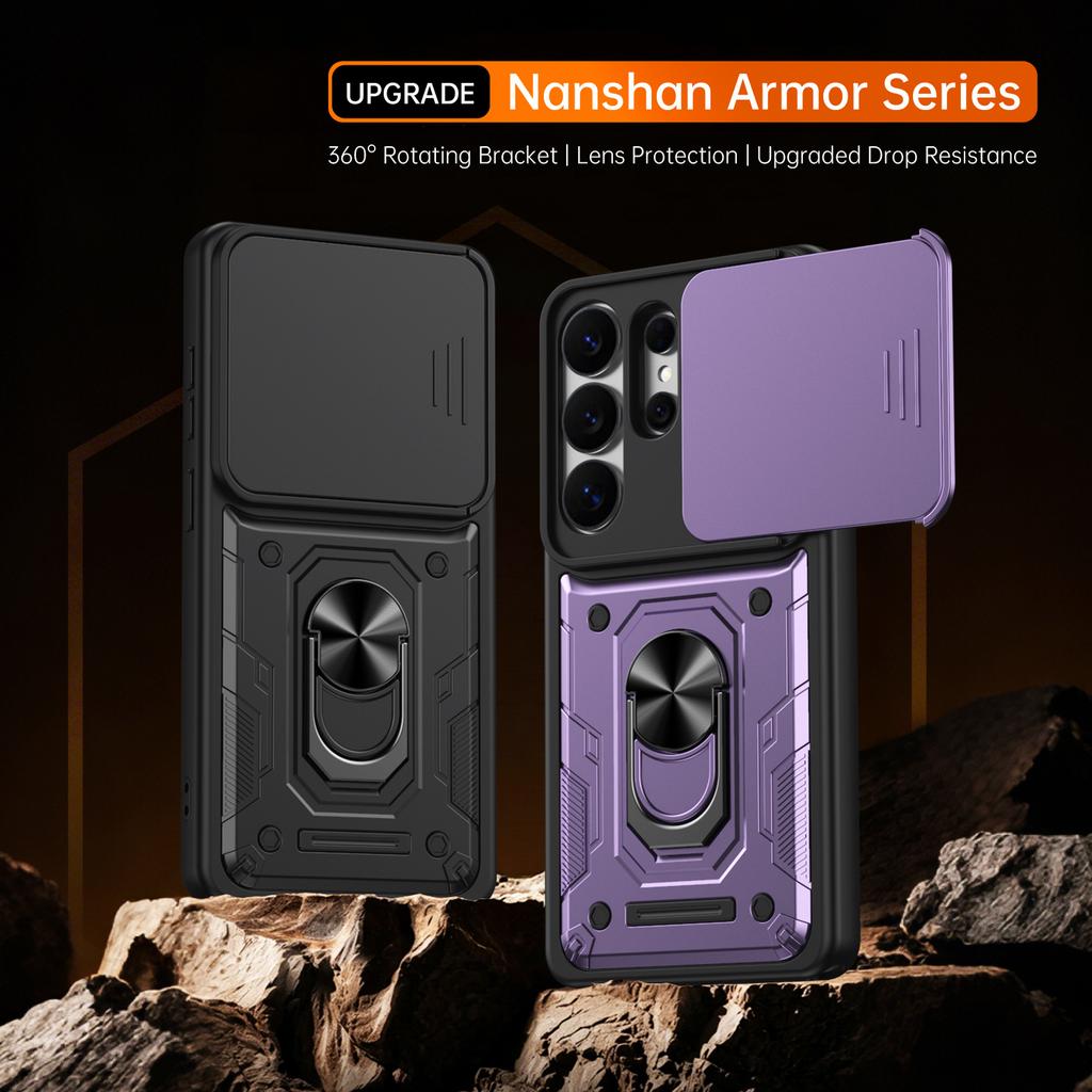Applicable To Samsung S26Ultra Nanshan Jia Push Window Mobile Phone Case S26Plus Bracket Anti-drop S26 Protective Case