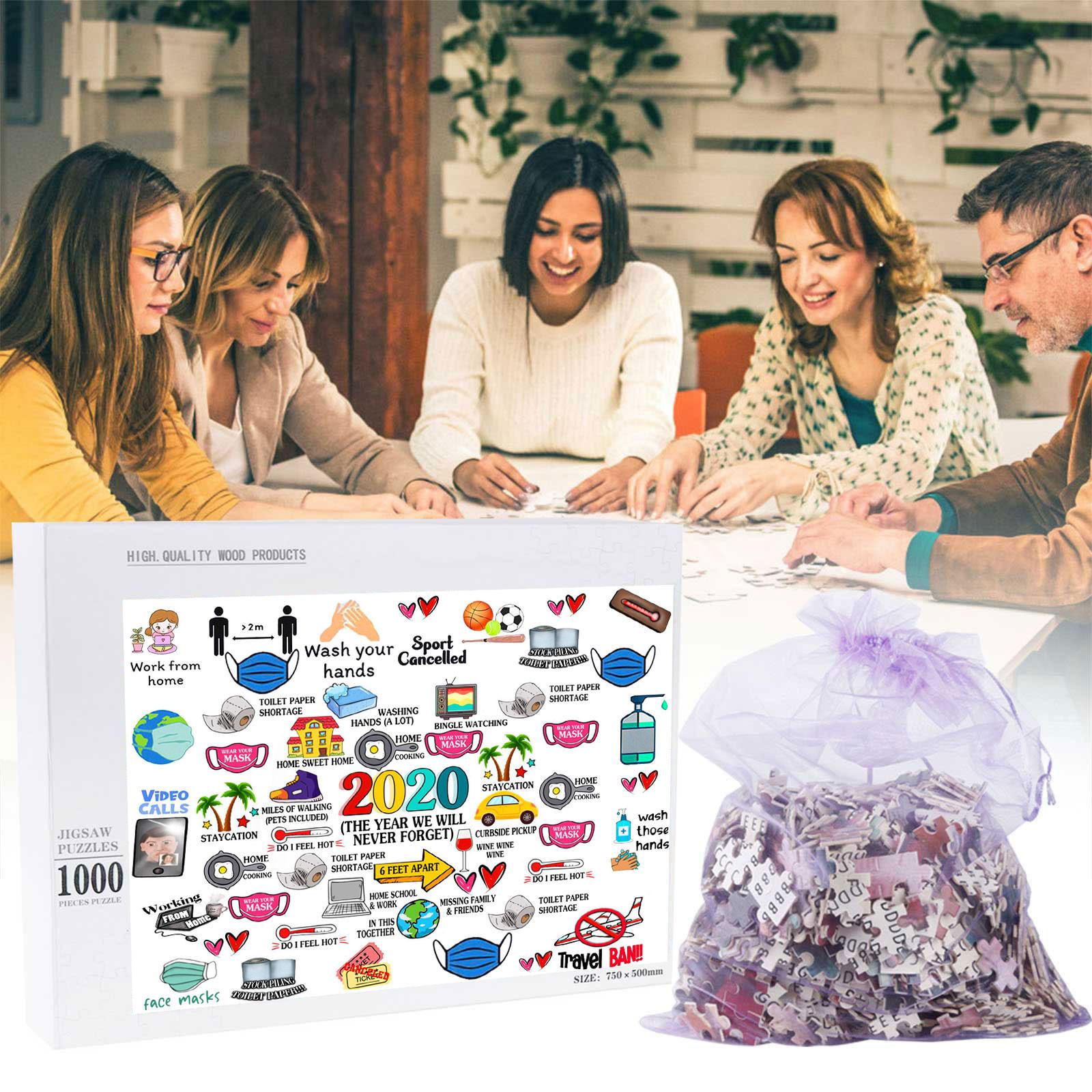 

Ramidos 2020 Memories Creative 1000 Piece Деревянная Взрослая Детская Головоломка Праздничный Подарок Патт