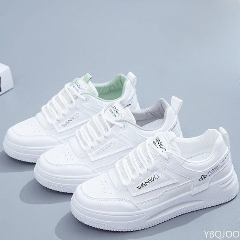 Ladies Casual Fresh Sneakers Trendy Outdoor Running Shoe Versatile Lace Up White Shoes Fashion Comfortable Women's Shoes Mujer