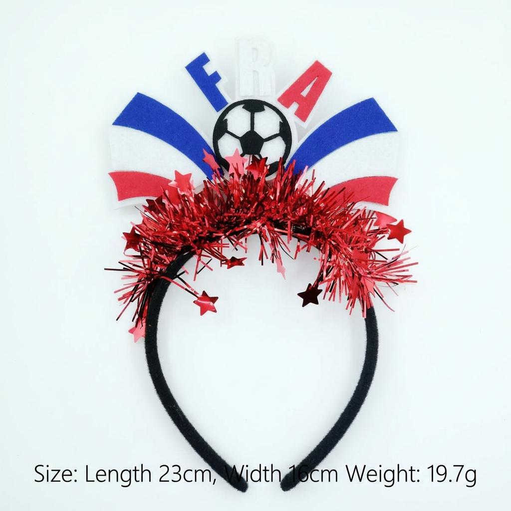 2026 Football Event National Team Flag Headband, Soccer Fan Cheering Hair Hoop Headwear For Cheerleading Fan Hair Hoop