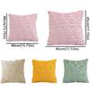 Egg Pattern Easter Pillow Cover Fluffy Super Soft Cushion Cover Wear-resistant Comfortable Throw Pillowcase Bedside Cushion