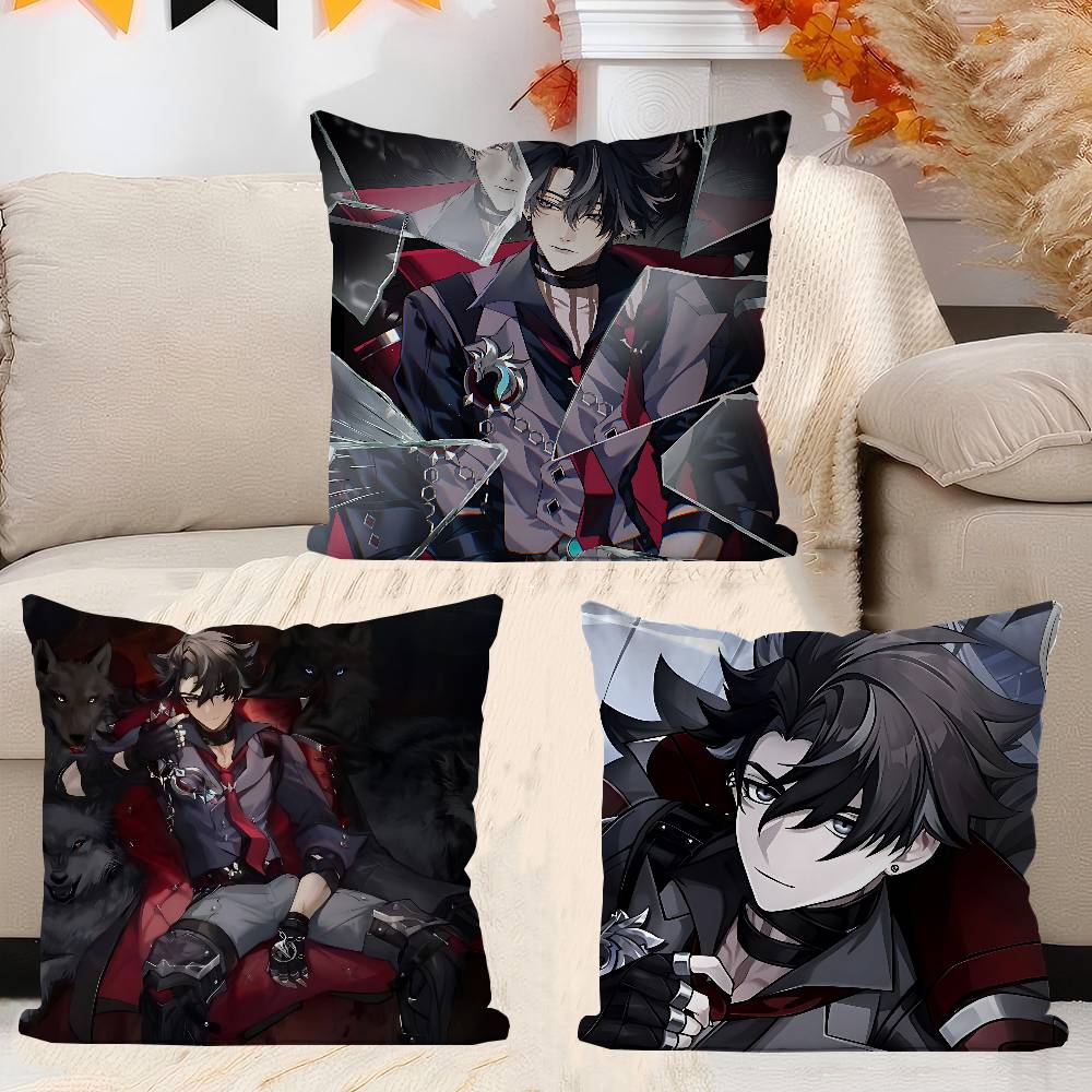 GAME Characters-Wriothesley Pillow Cover Sofa Cushion Cover Home Room Decoration Children Gift