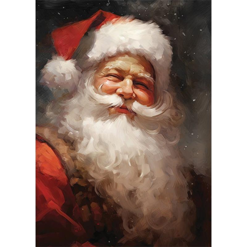 Christmas Collection Canvas Print Art Santa Christmas Tree Deer Poster Canvas Wall Art Picture Unique Home Decor Christmas Gifts