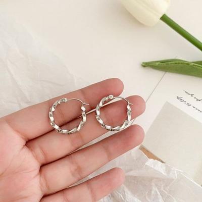 925 Silver Ring Earrings Women's Fashion Formal Earrings