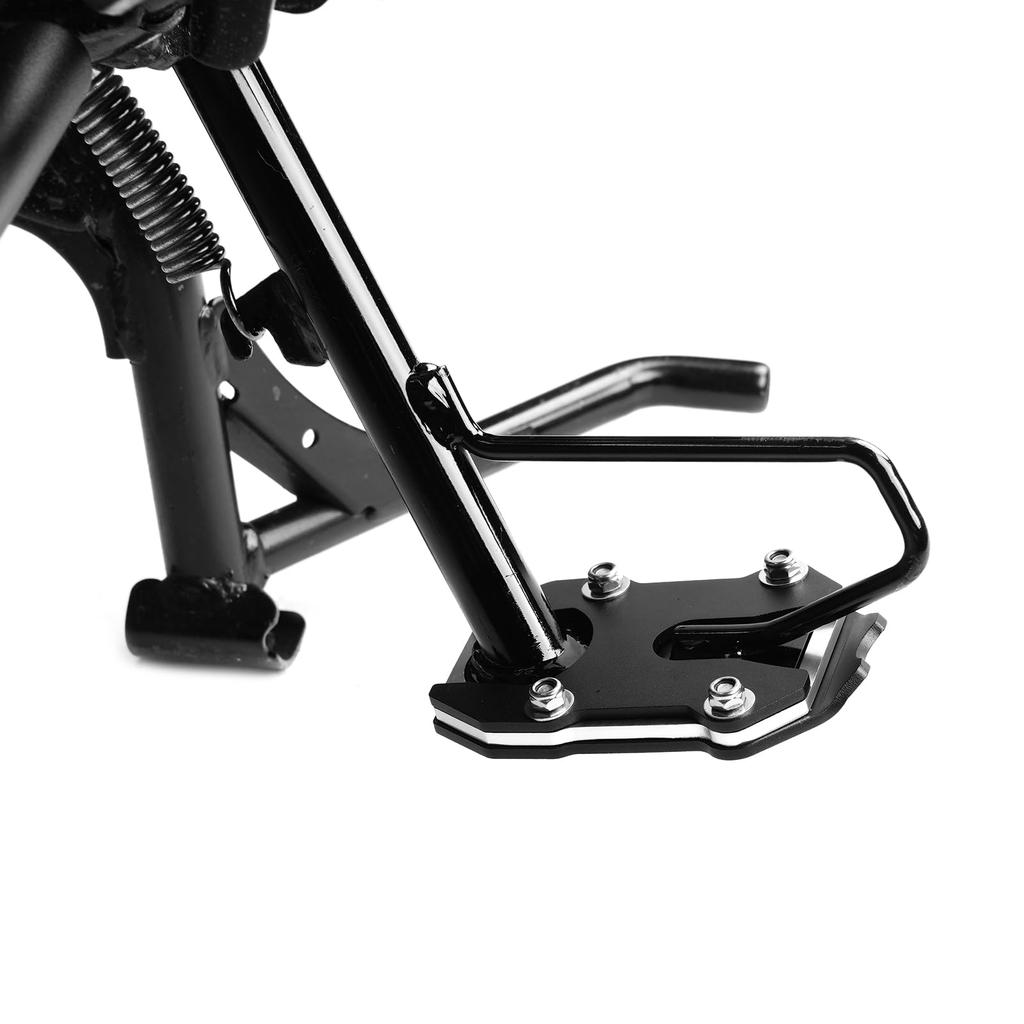 Side Stand Plate for CT125 Hunter Cub Aluminum Alloy Wide Kickstand Extension Plate HI-LINE (JA55/JA65) - (Silver)