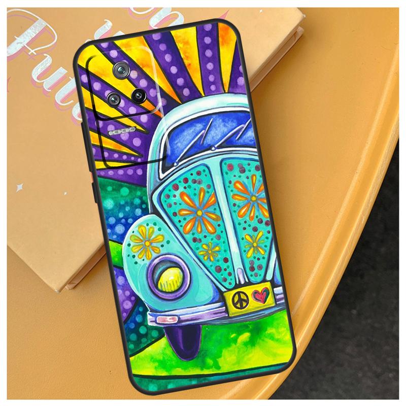 Hippy Hippie Psykedelisk Konst Fred Fodral För Xiaomi 15 14 Ultra 17 Pro Max 13T 14T 15T POCO F5 F6 F7 Pro X5 X6 X7 F8 Ultra Fodral